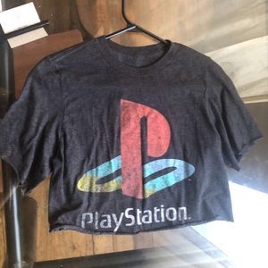 Play station crop top